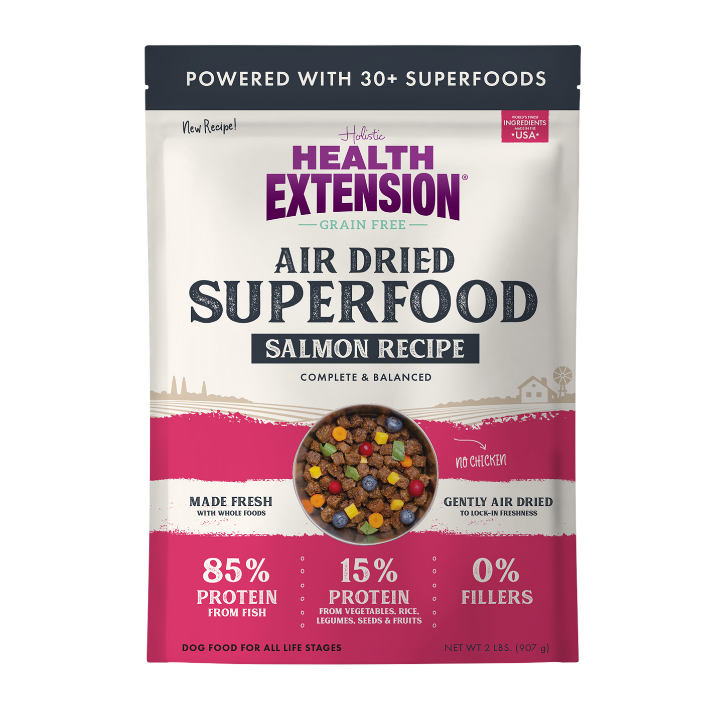 Receta de superalimentos de salmón secados al aire