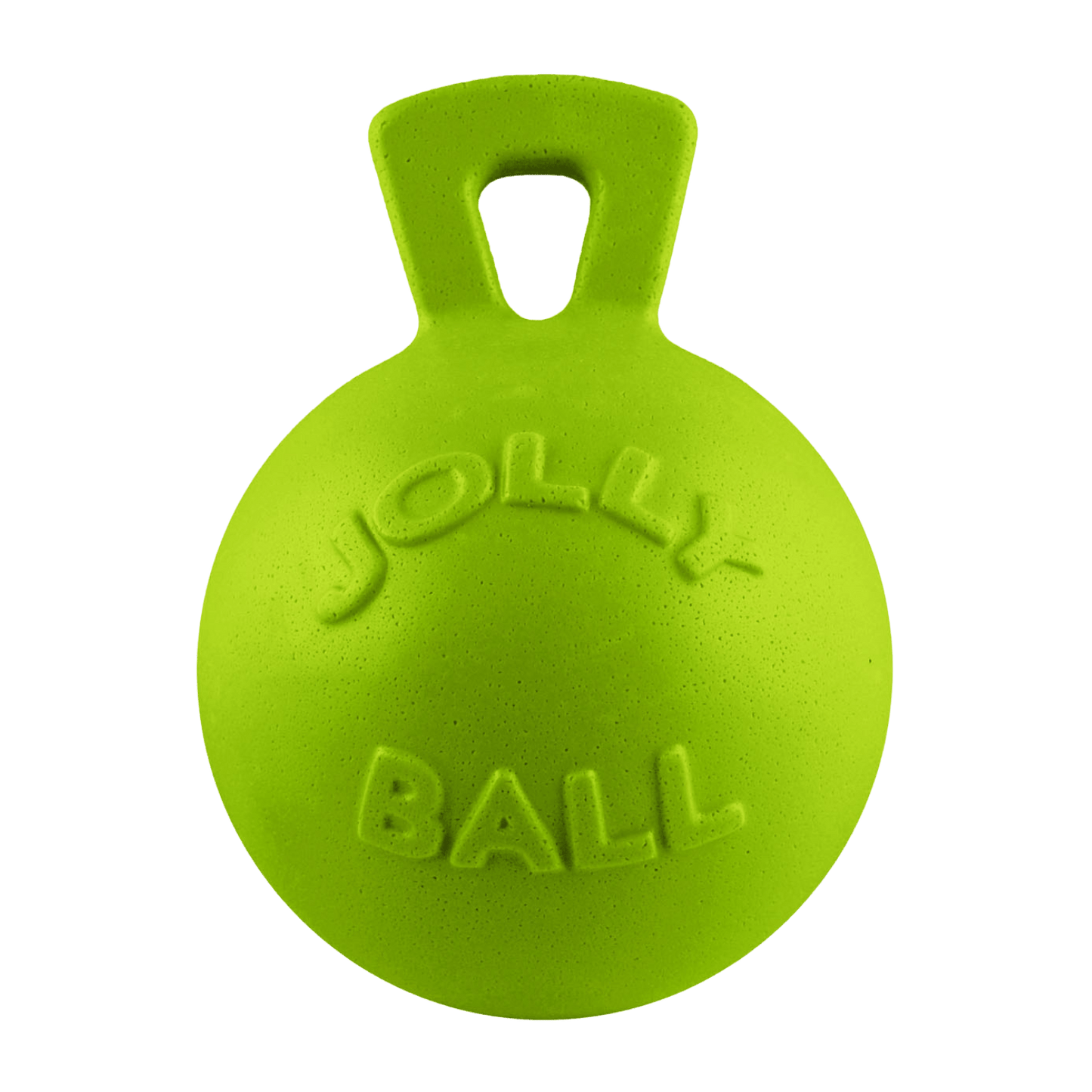 Green Jolly Ball with handle on a green background