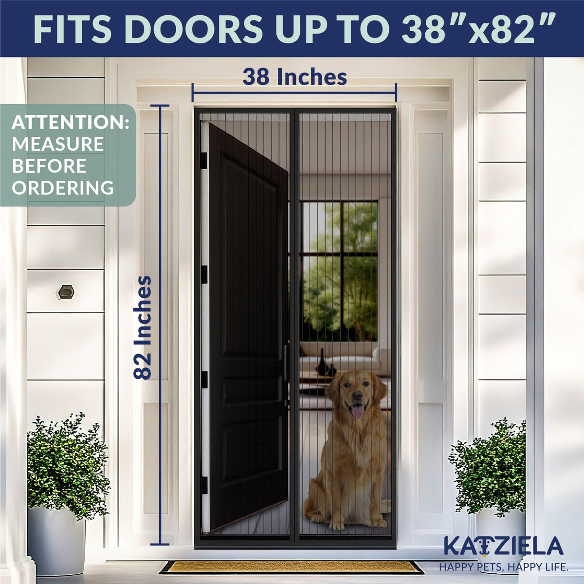 Additional view of Magnetic Screen Door - 38 x 83 in — view 3