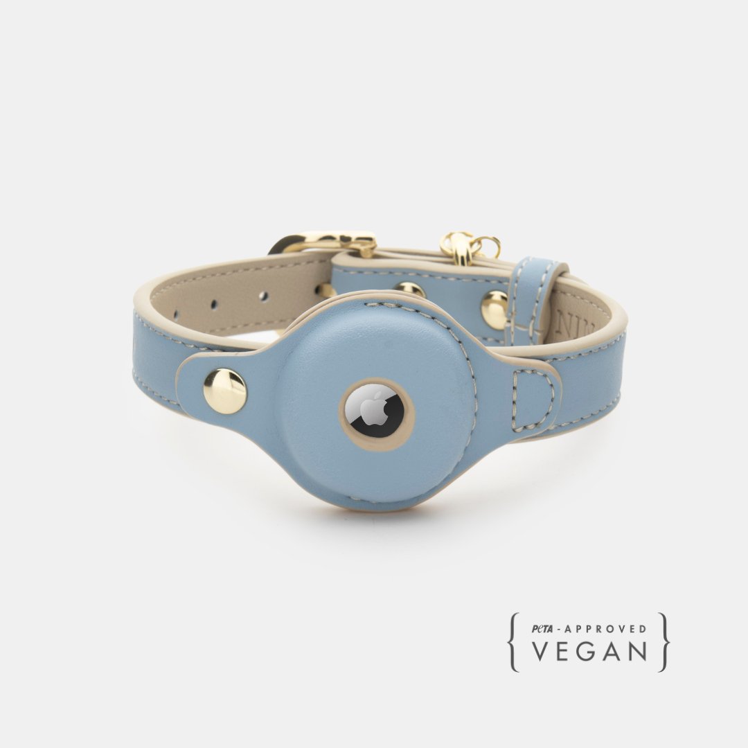 Vegan Leather Collar - Cupertino - AirTag Enabled