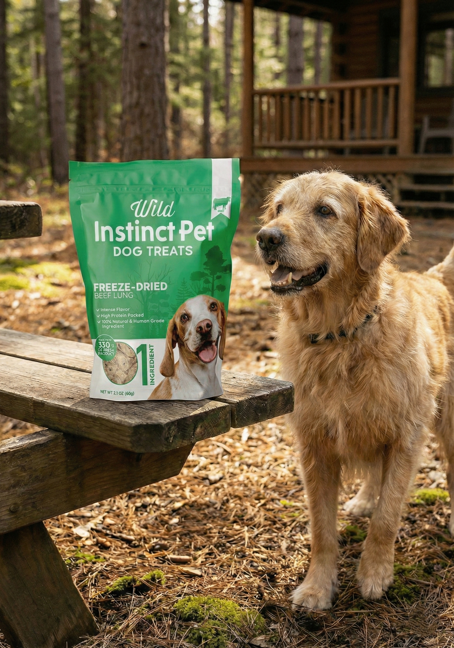 Freeze-Dried Beef Lung - Dog Treats