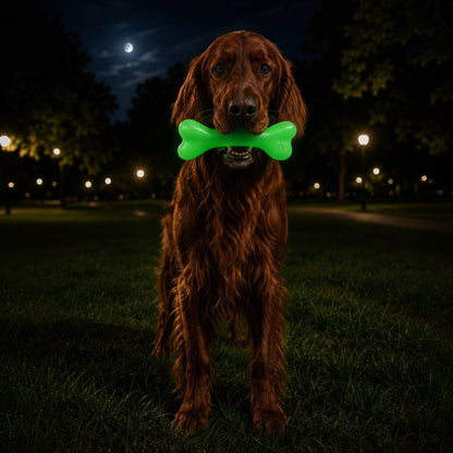 Additional view of PUP-X Glow-in-the-Dark Rubber Bone