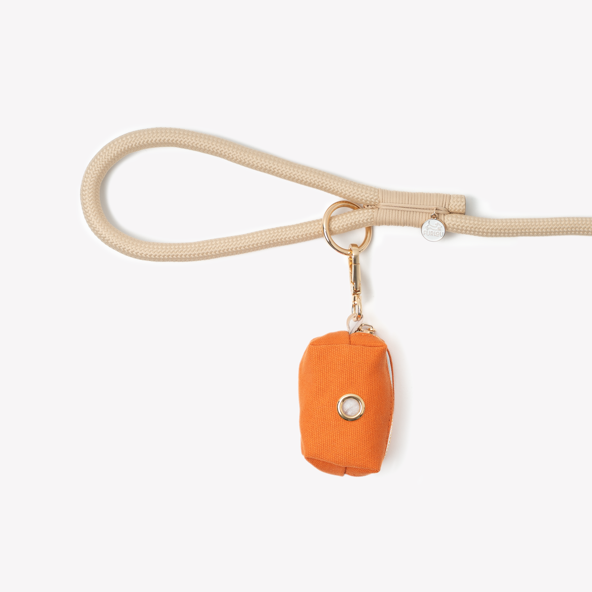 FURLOU Poop Bag Holder - Terracotta product view