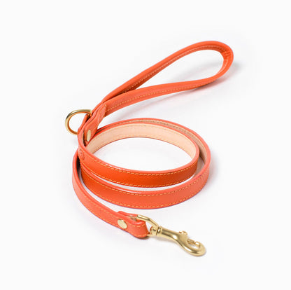 Ramona For You Sunset Leash in golden-orange leather