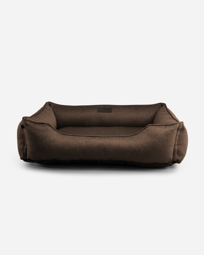 Cotton Sleeper Dog Bed - Brown — vista del producto