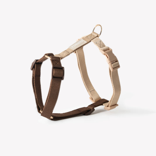 FURLOU Dog Harness - Brown & Tan product view