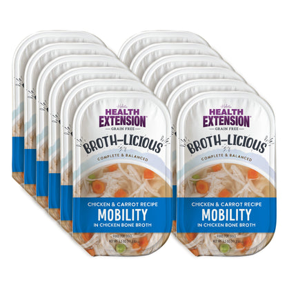 Health Extension Broth-Licious Chicken & Carrots Mobility Recipe for adult dogs