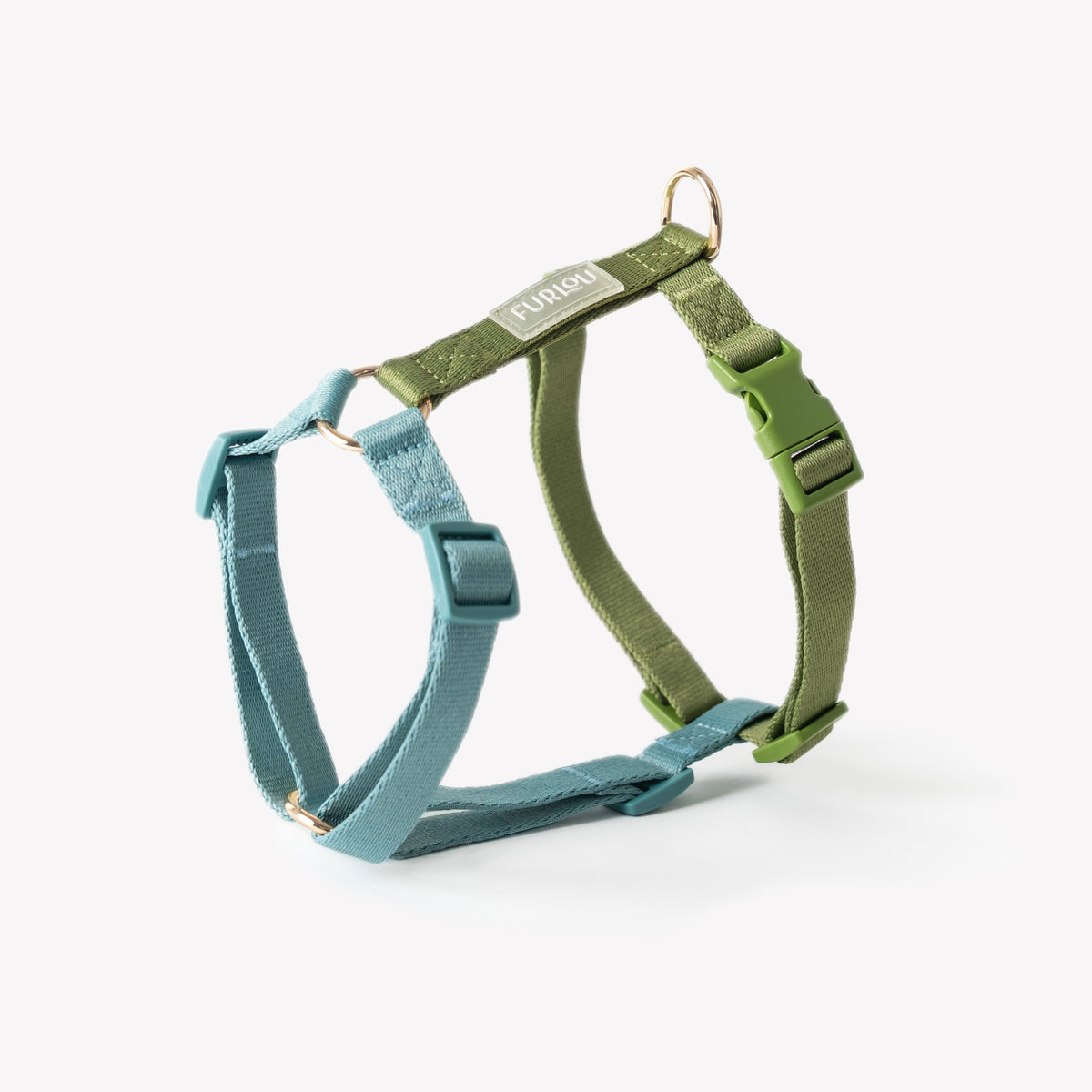 FURLOU Dog Harness - Blue & Green product view