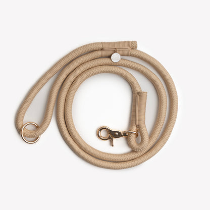 FURLOU Braided Rope Leash - Tan product view