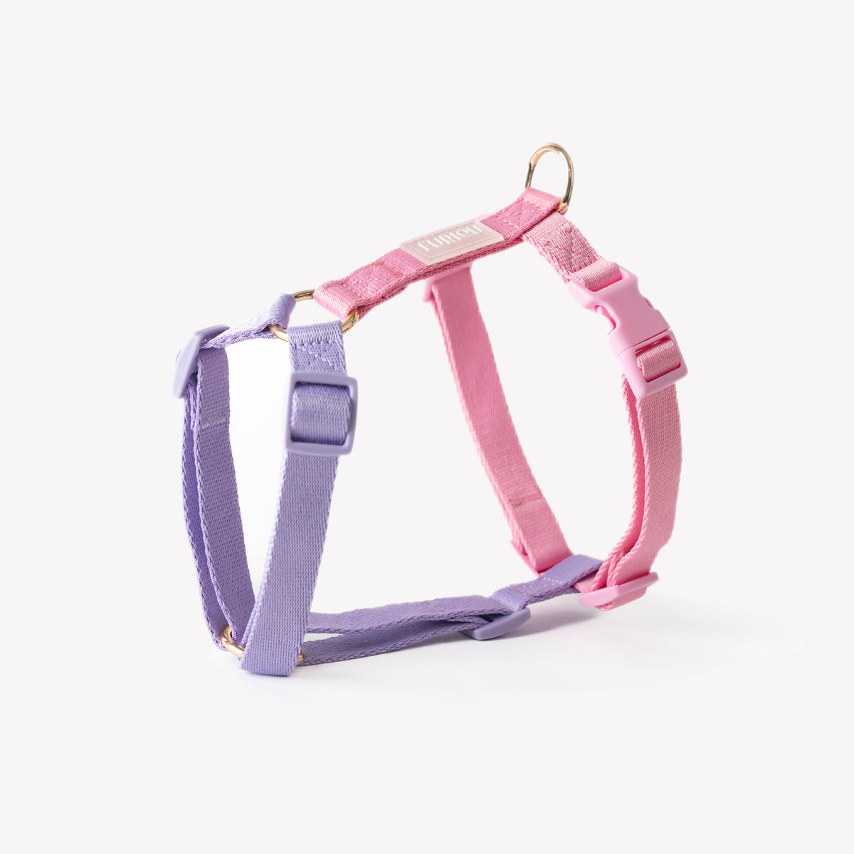 FURLOU Dog Harness in Lavender and Pink