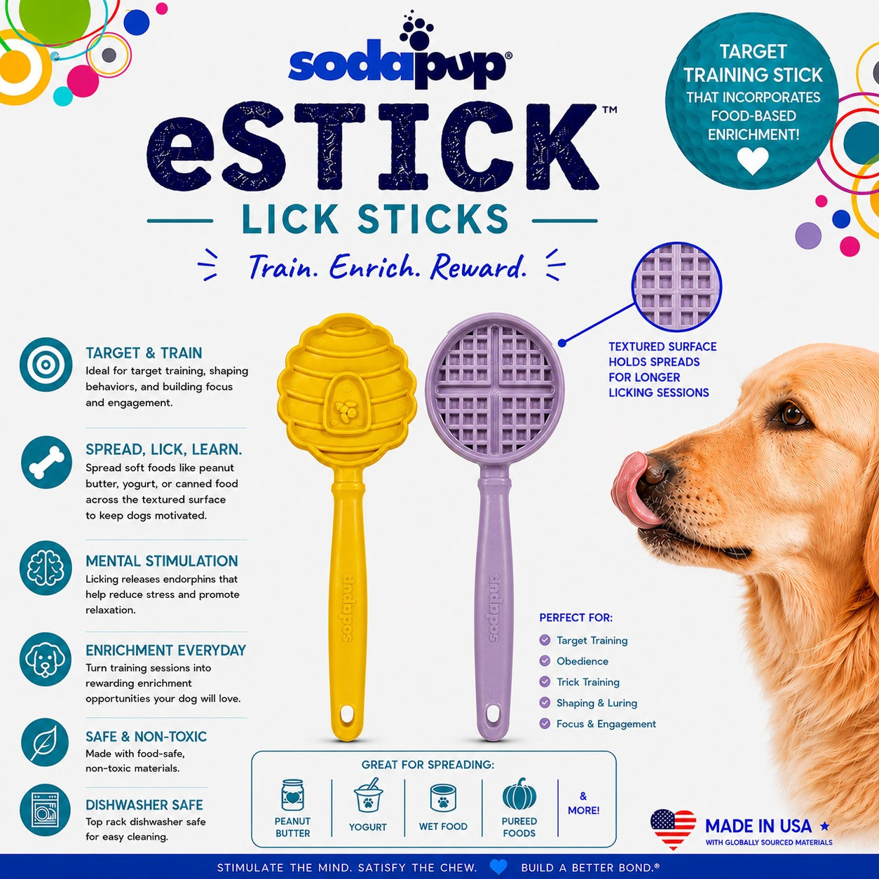 SodaPup eStick handheld dog enrichment toy