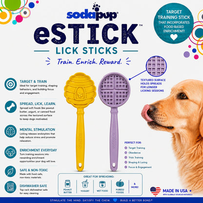 SodaPup eStick handheld dog enrichment toy