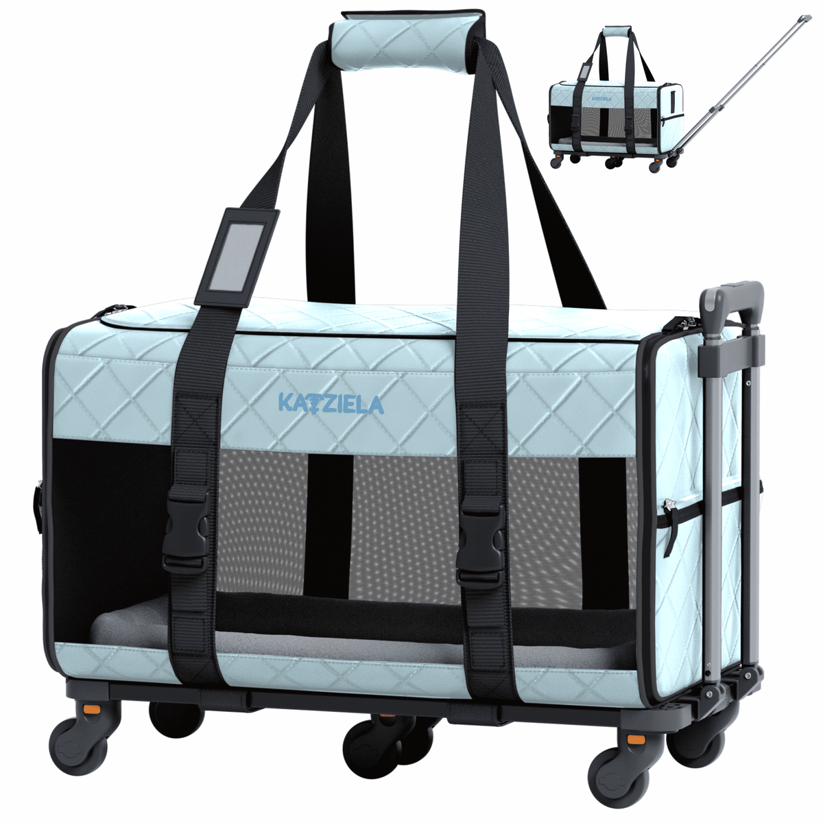 Katziela Quilted Chariot feature graphic in alternate color