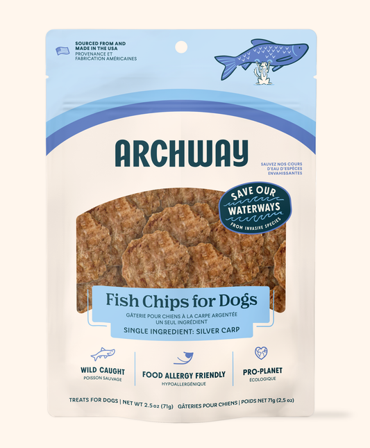 Archway Silver Carp Fish Chips for Dogs
