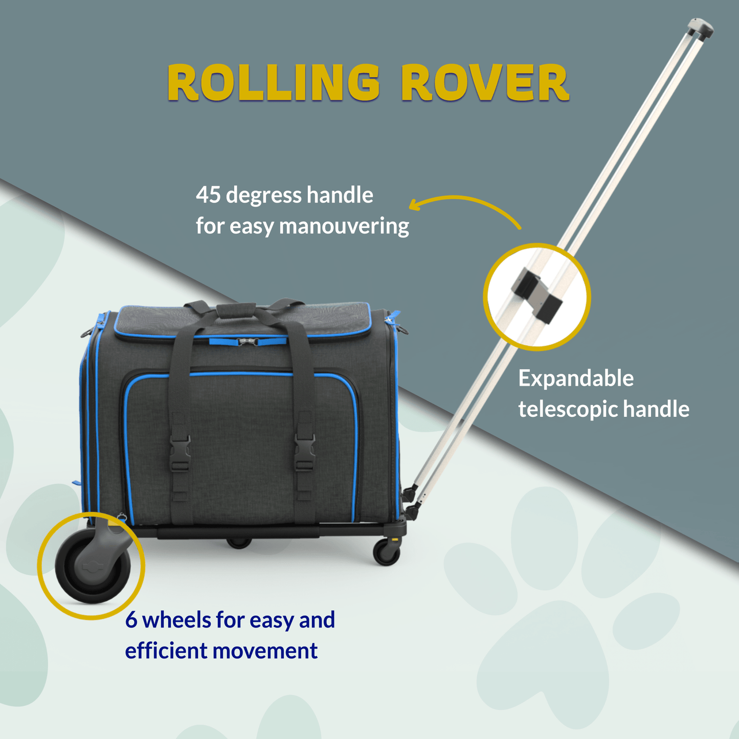 Rolling Rover Expandable Wheeled Pet Carrier