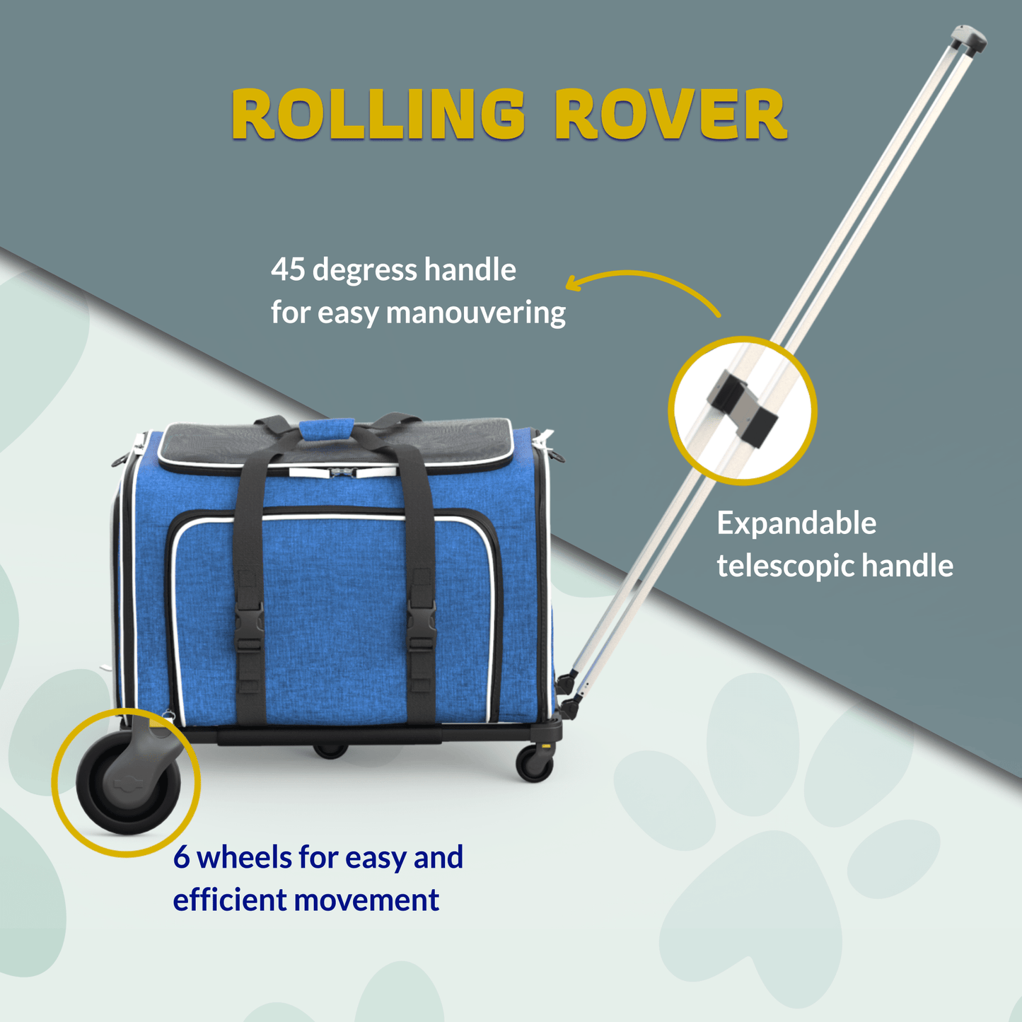 Rolling Rover Expandable Wheeled Pet Carrier