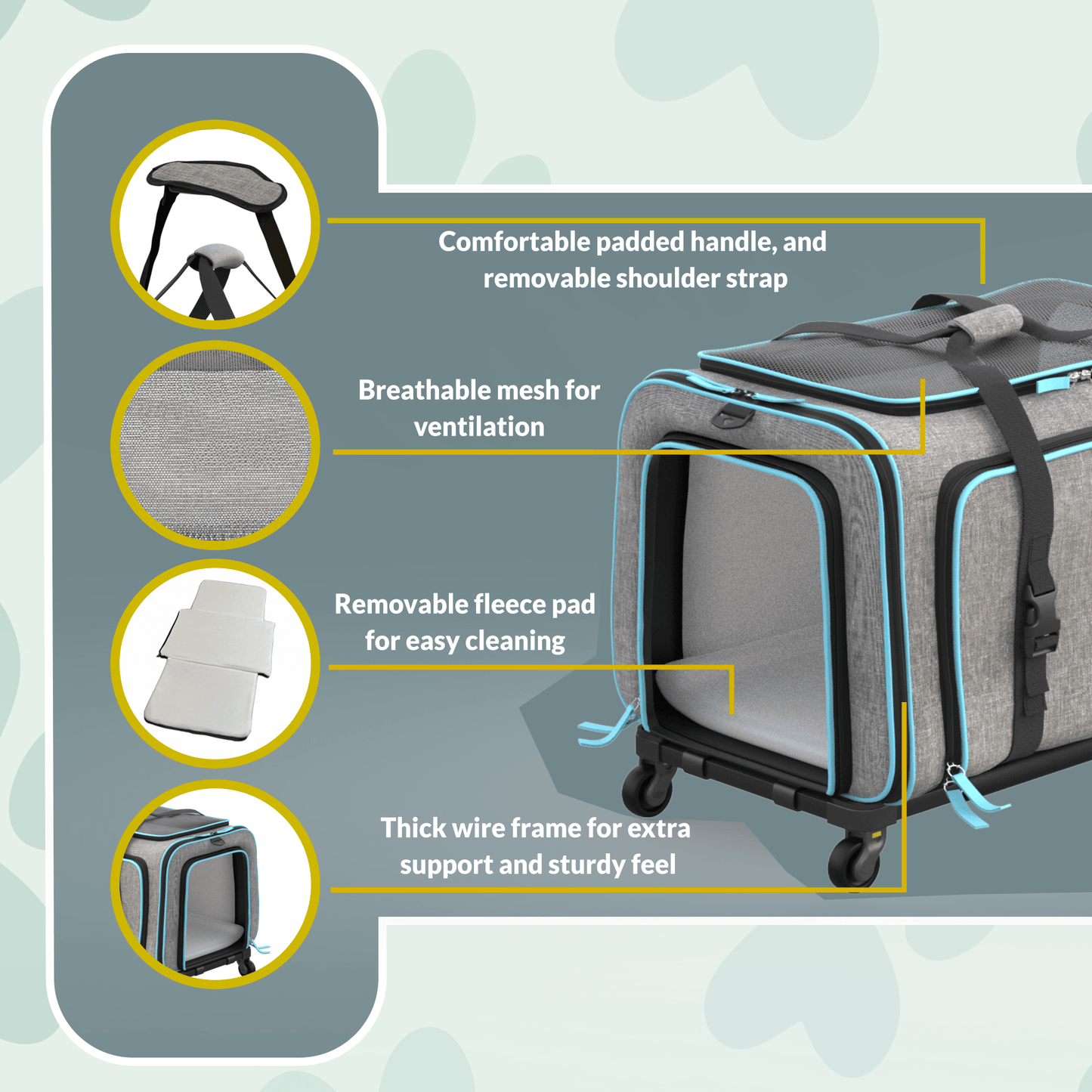 Rolling Rover Expandable Wheeled Pet Carrier