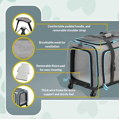 Rolling Rover Expandable Wheeled Pet Carrier