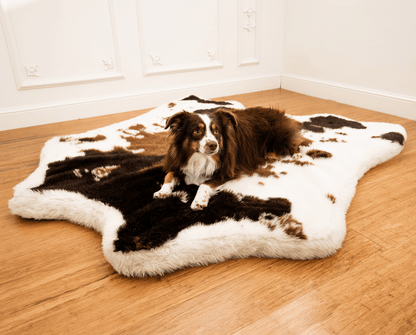 Additional view of PupRug® Animal Print Memory Foam Dog Bed - Brown Faux Cowhide — view 11