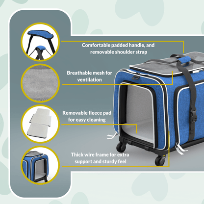 Rolling Rover Expandable Wheeled Pet Carrier