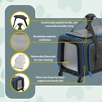 Rolling Rover Expandable Wheeled Pet Carrier