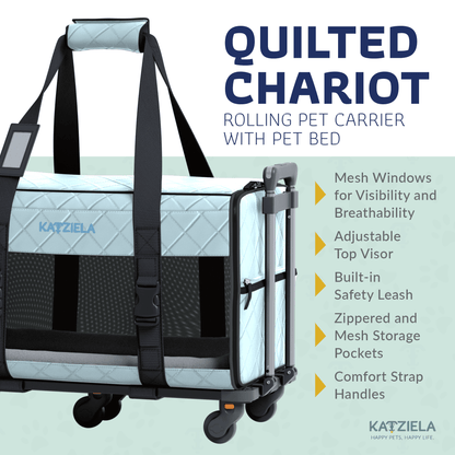 Quilted Chariot removable wheel system graphic