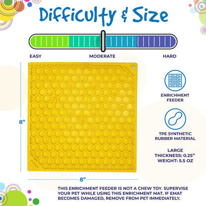 Guía de tamaño grande y dificultad de Honeycomb eMat de SodaPup