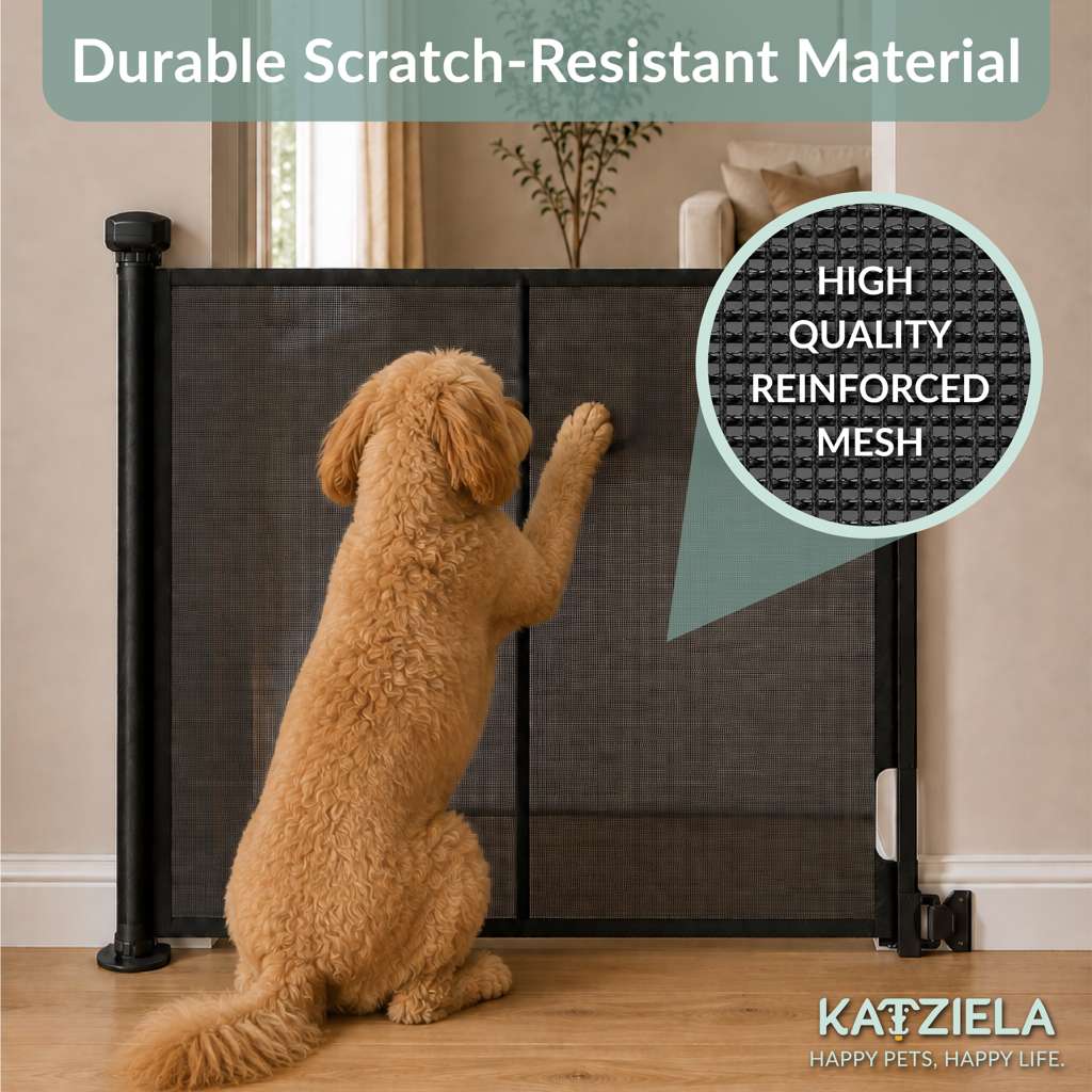 Additional view of PawBarrier Retractable Mesh Gate - Extra Tall 41 in