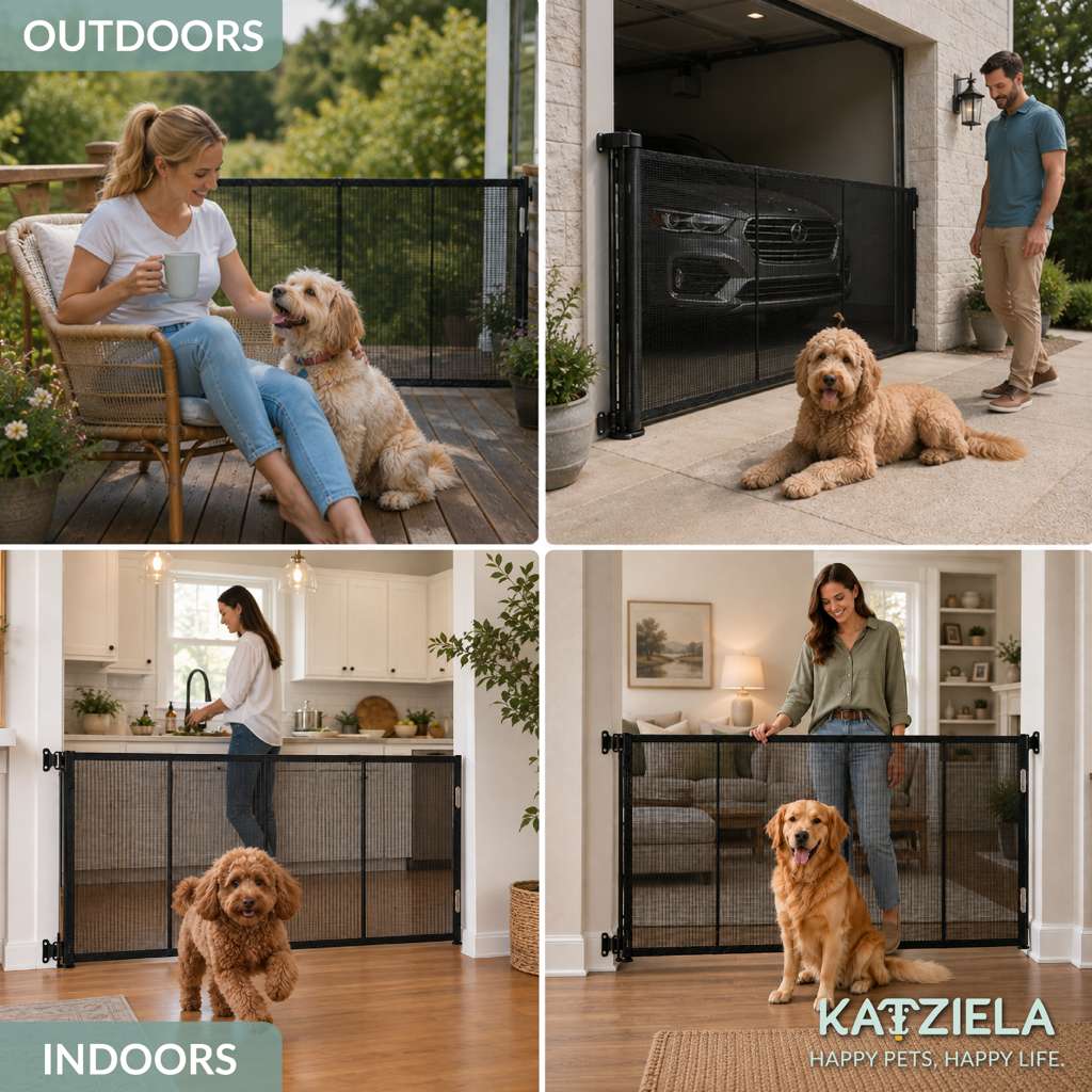 Additional view of PawBarrier Retractable Mesh Gate - Extra Tall 41 in — view 5