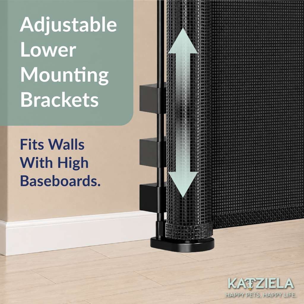Additional view of PawBarrier Retractable Mesh Gate - Extra Tall 41 in — view 6