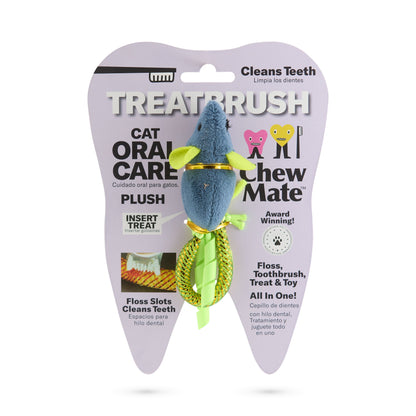 Plush Oral Care Floss & Treat Toothbrush Toy for Cats - Single product detail 3