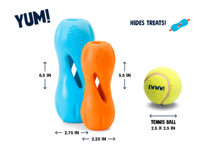 West Paw Qwizl size and measurement guide