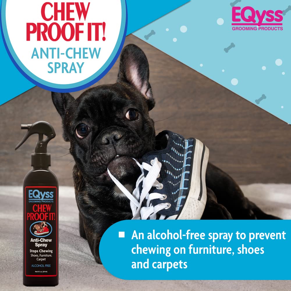 EQyss Chew Proof It! Anti-Chew Spray - 8 oz packaging detail