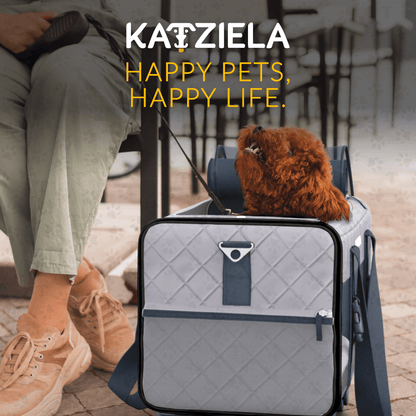 Quilted Chariot rolling pet carrier product information