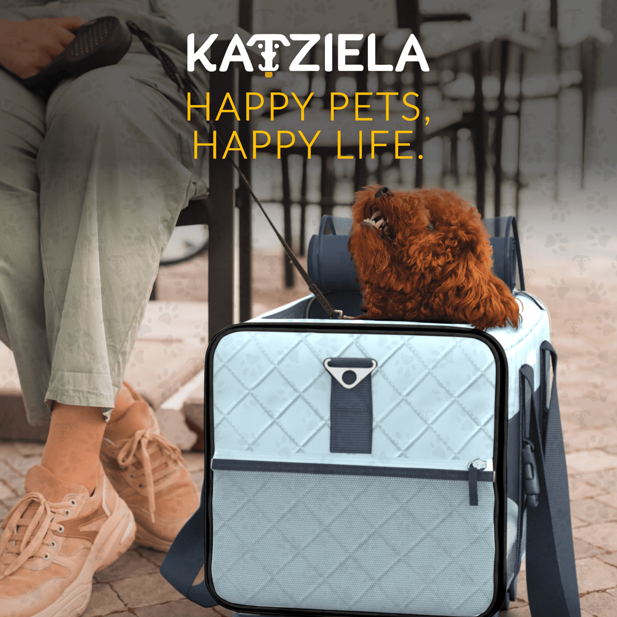 Quilted Chariot rolling pet carrier feature summary