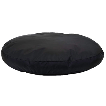 Black Round Armor Dog Bed
