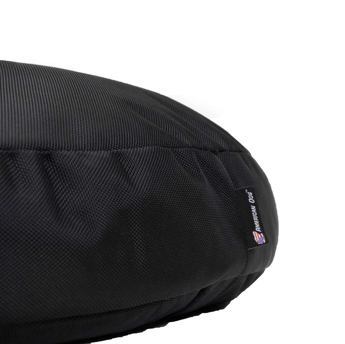 Close-up of durable black Armor fabric