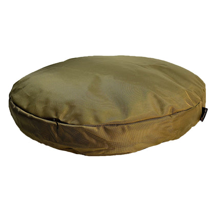 Olive Round Armor Dog Bed