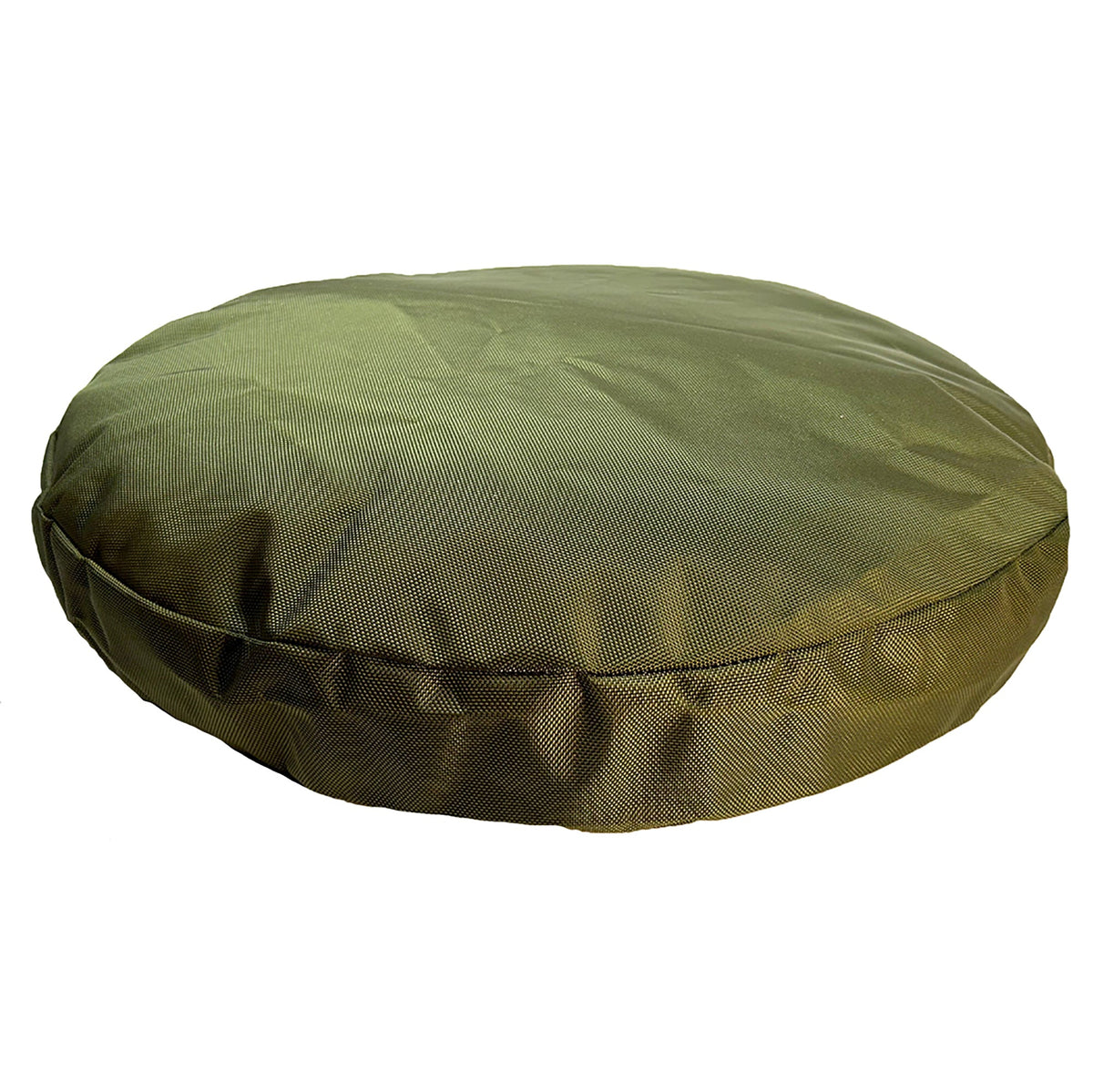 Olive Round Armor Dog Bed