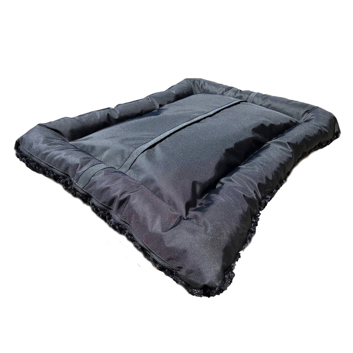 Furvana™ Cloud Rectangle Bolstered Dog Bed bottom view