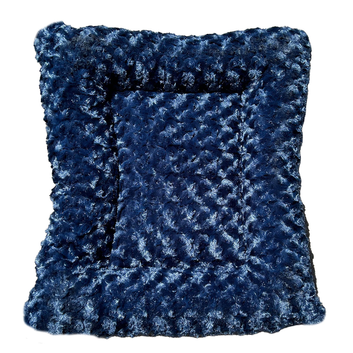 Furvana™ Cloud Rectangle Bolstered Dog Bed midnight color view