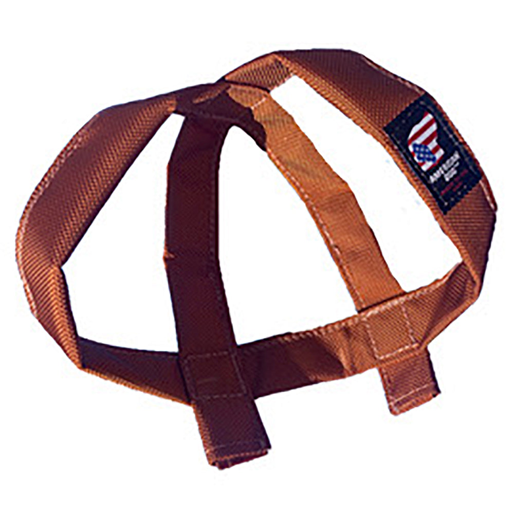 Brown pretzel-shaped tug toy
