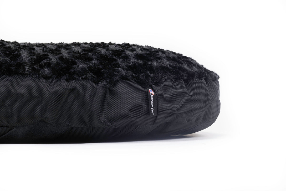 Round Furvana™ Dog Bed — variante Black