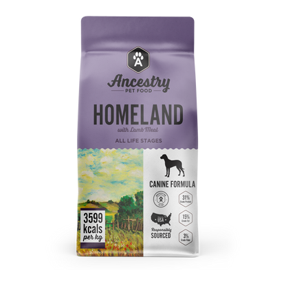 Health Extension Homeland with Lamb Meal dog food - front bag view