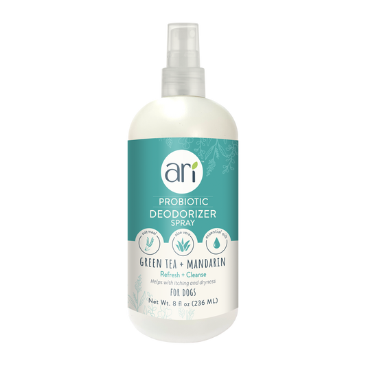 spray desodorizante probiótico ARI de té verde y mandarina de Health Extension - vista de producto