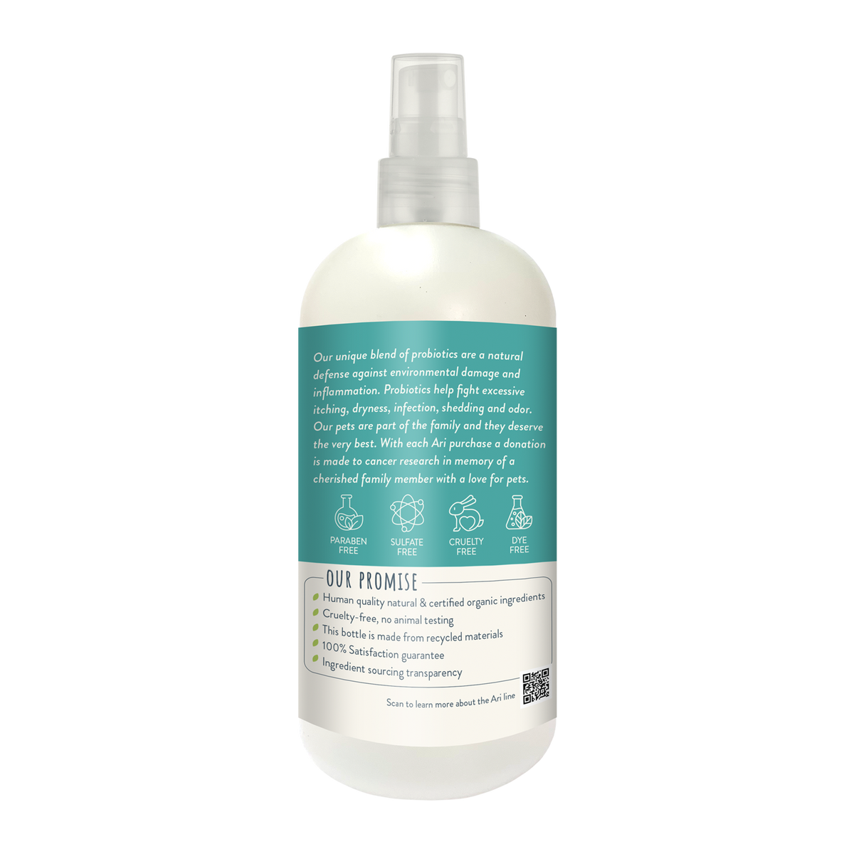 ARI spray desodorizante probiótico - té verde y mandarina