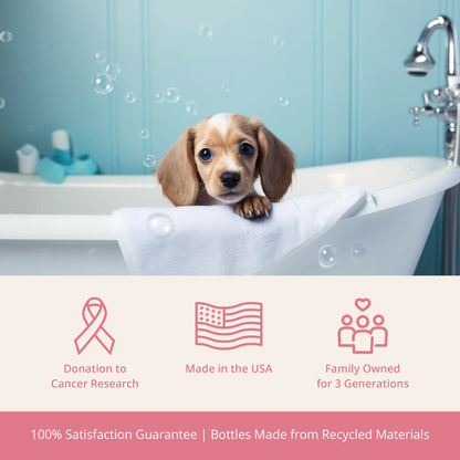 Health Extension ARI Probiotic Flea & Tick Shampoo brand information graphic