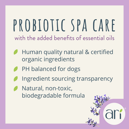 Health Extension ARI Probiotic Deodorizer Spray - Lavender & Eucalyptus ingredients and product information graphic