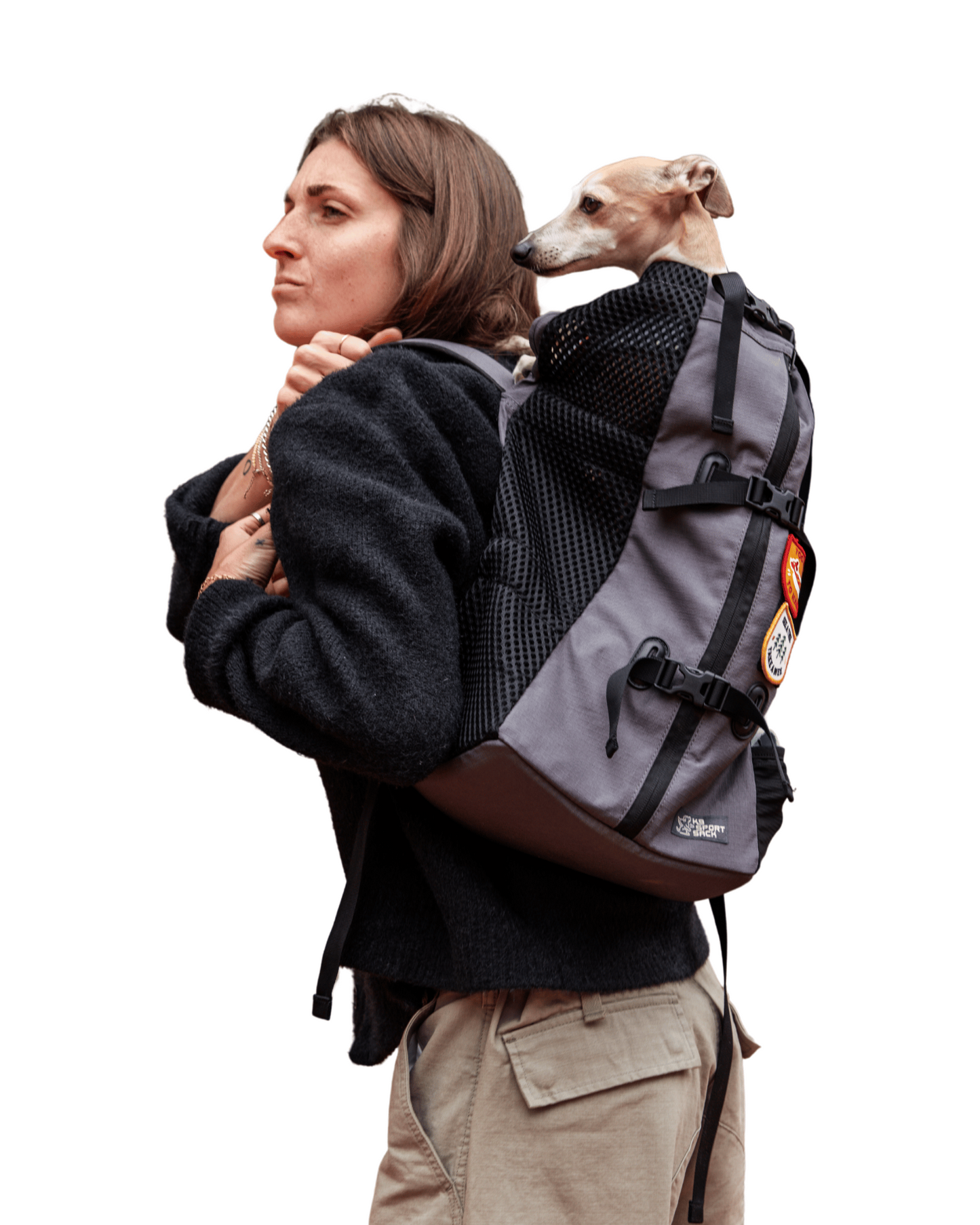 K9 Sport Sack Air dog carrier backpack in use
