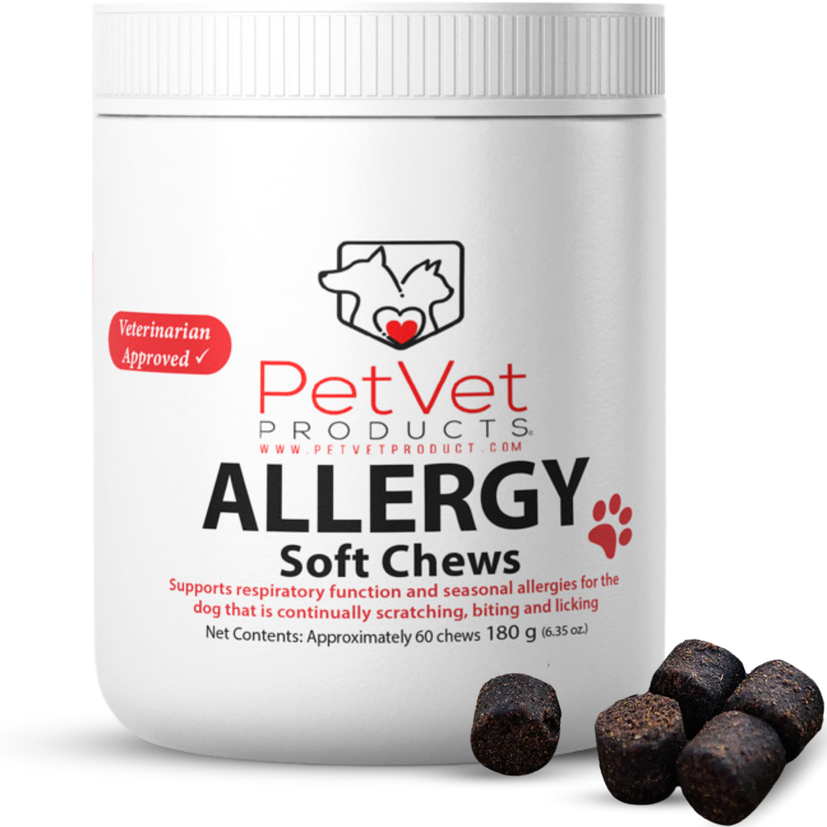 Pet Vet Products® Allergy Support Soft Chews for Dogs - 60 Count product image
